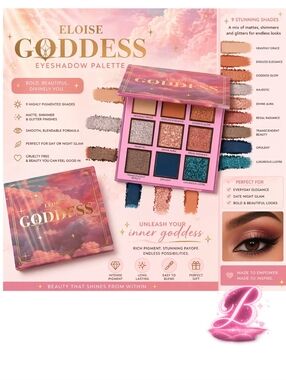 ELOISE BEAUTY Goddess Eyeshadow Palette NWT